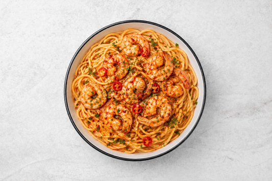 Chilli Prawn Spaghetti